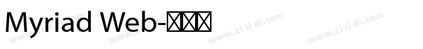 Myriad Web字体转换